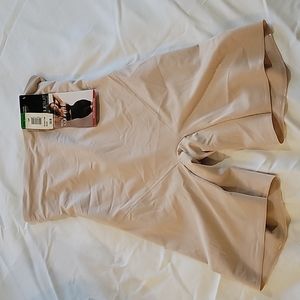 MIRACLESUIT Hi Waist Thigh Slimmer Large Nude